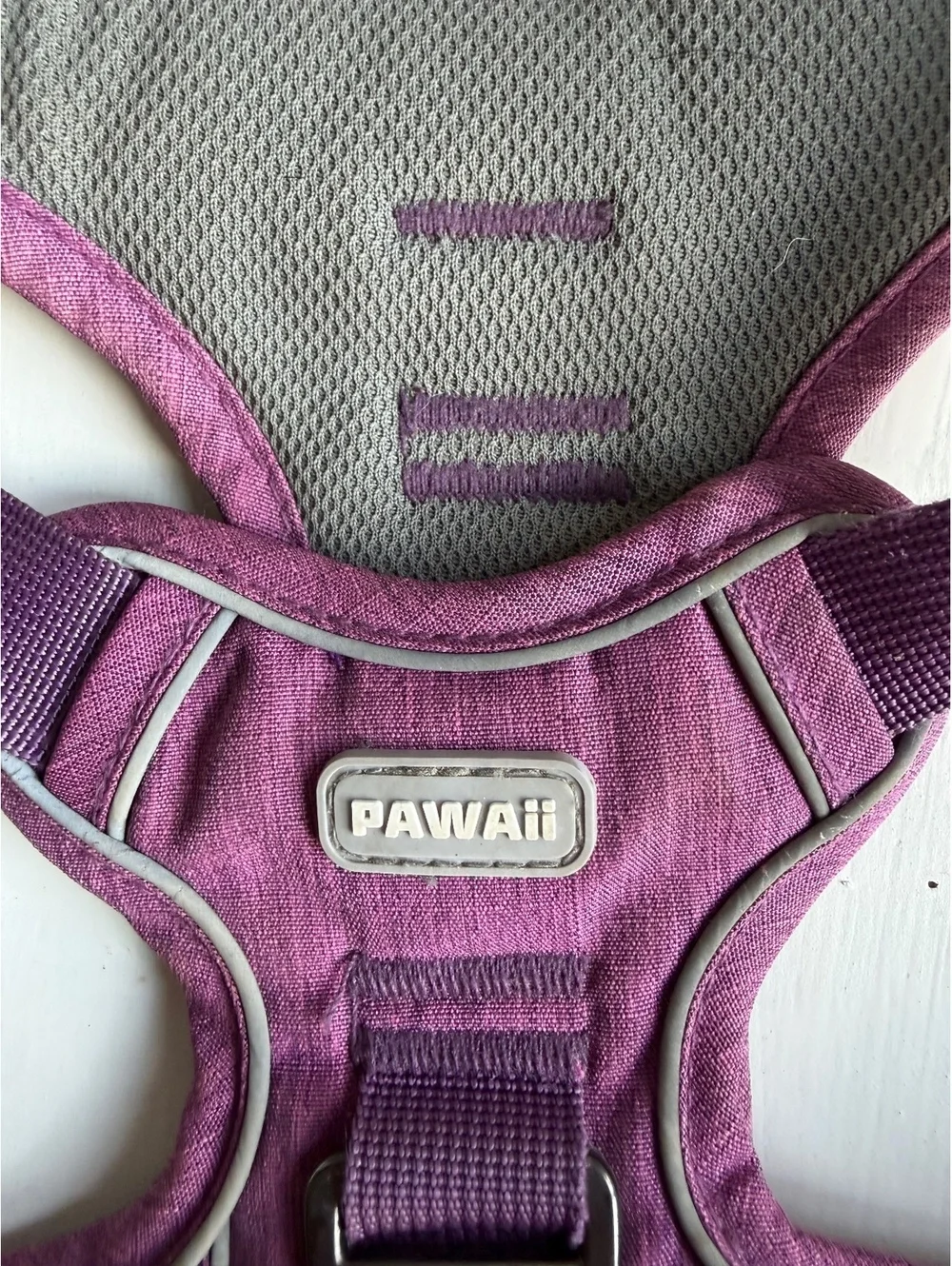 PAWAii Purple and Gray Medium Dog Harness